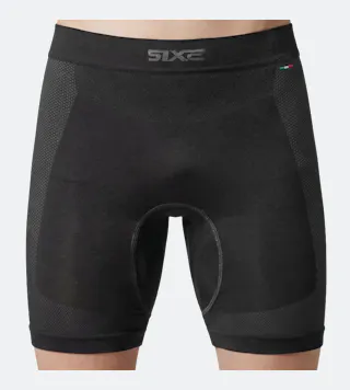 Pantaloncini Corti Tecnici Sottotuta Moto Leggeri SIXS BT CC2L Con Fondello Protettivo