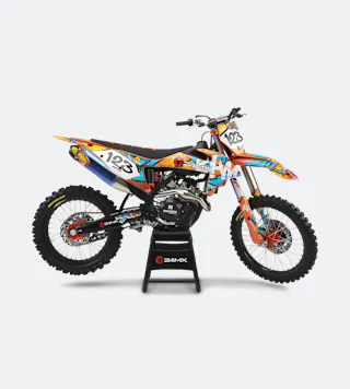 Kit Completo de Autocolantes 24MX Graffiti + Autocolantes para Porta-Números