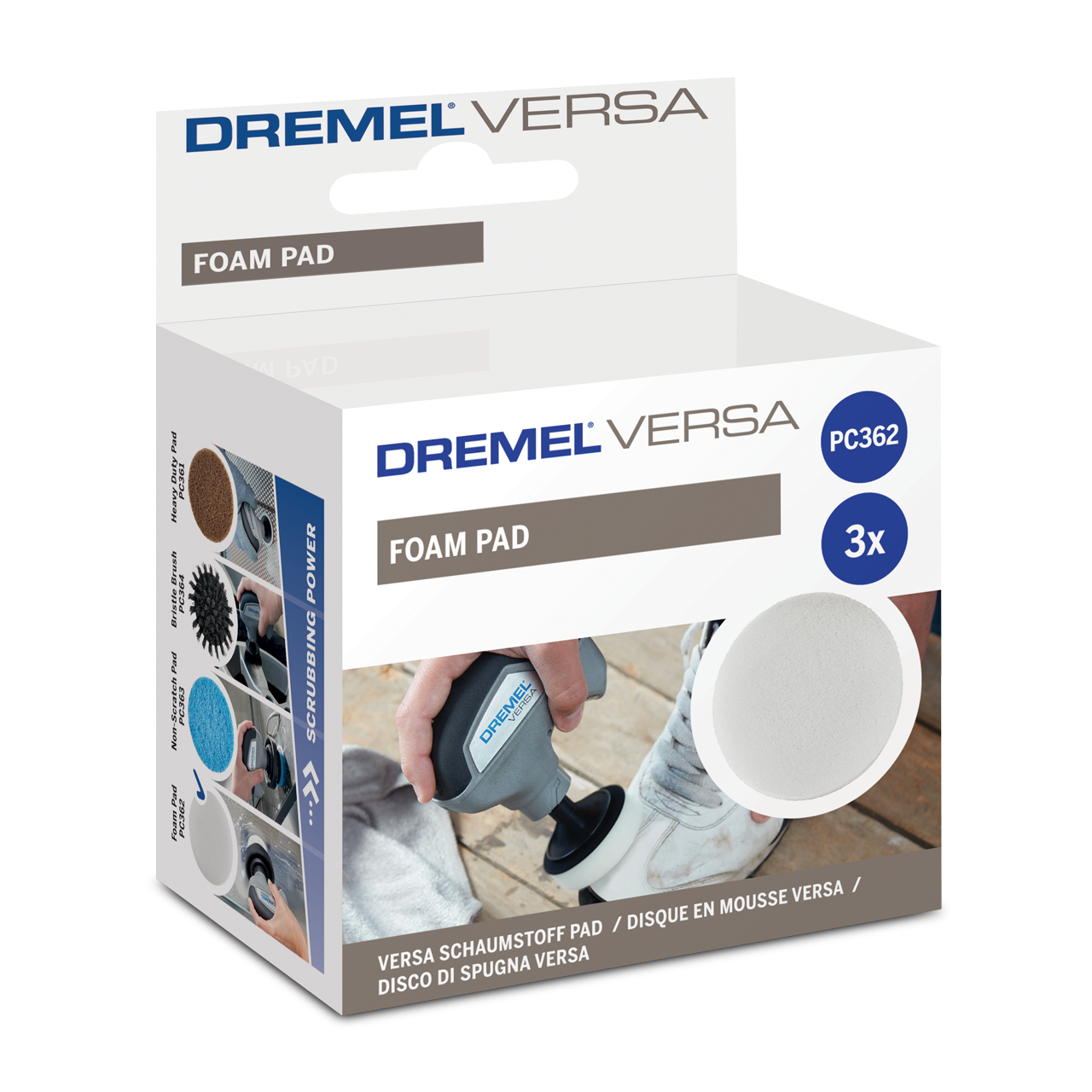 Disque en Mousse Dremel Versa Blanc Pack de 3