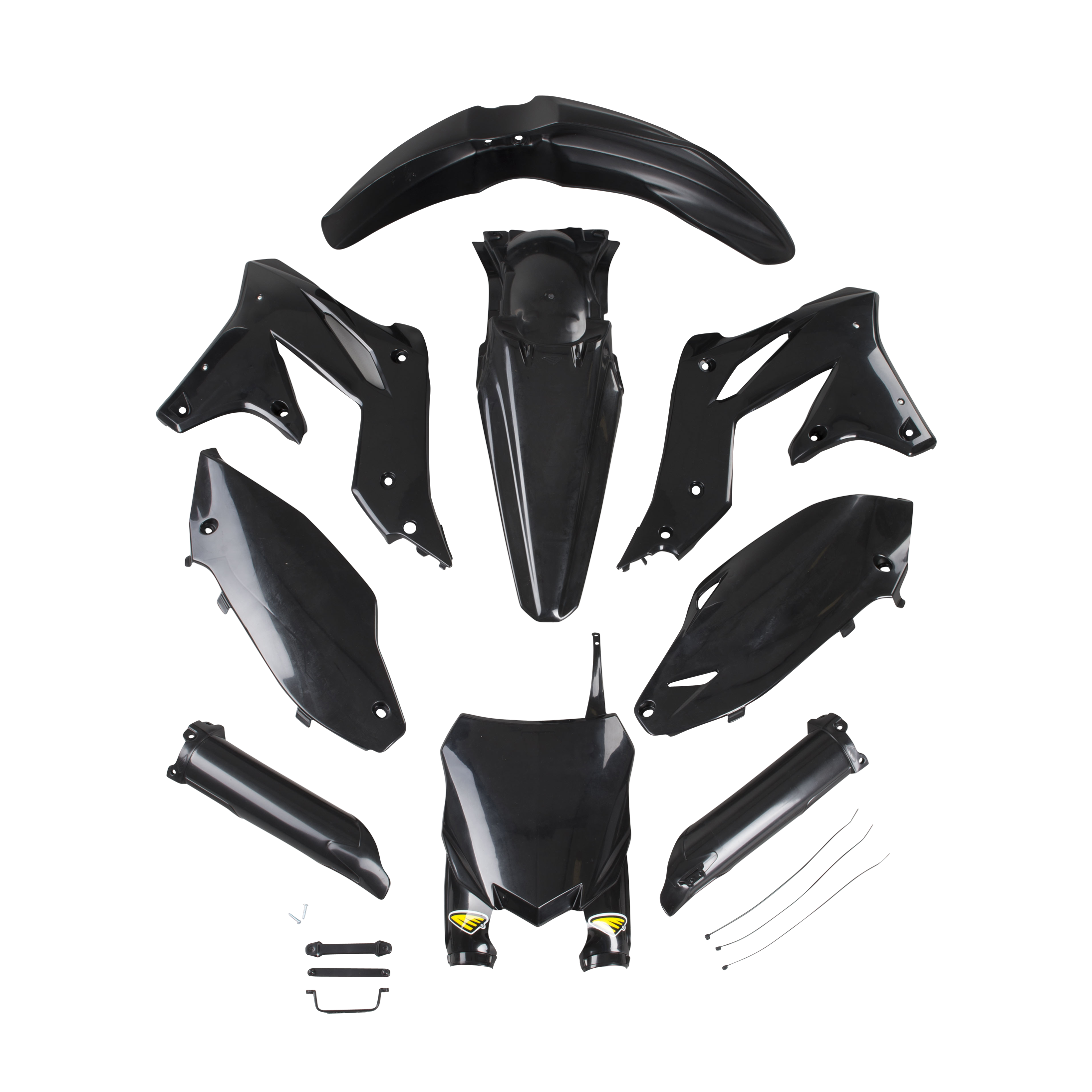 Plastic set Cycra Powerflow Zwart