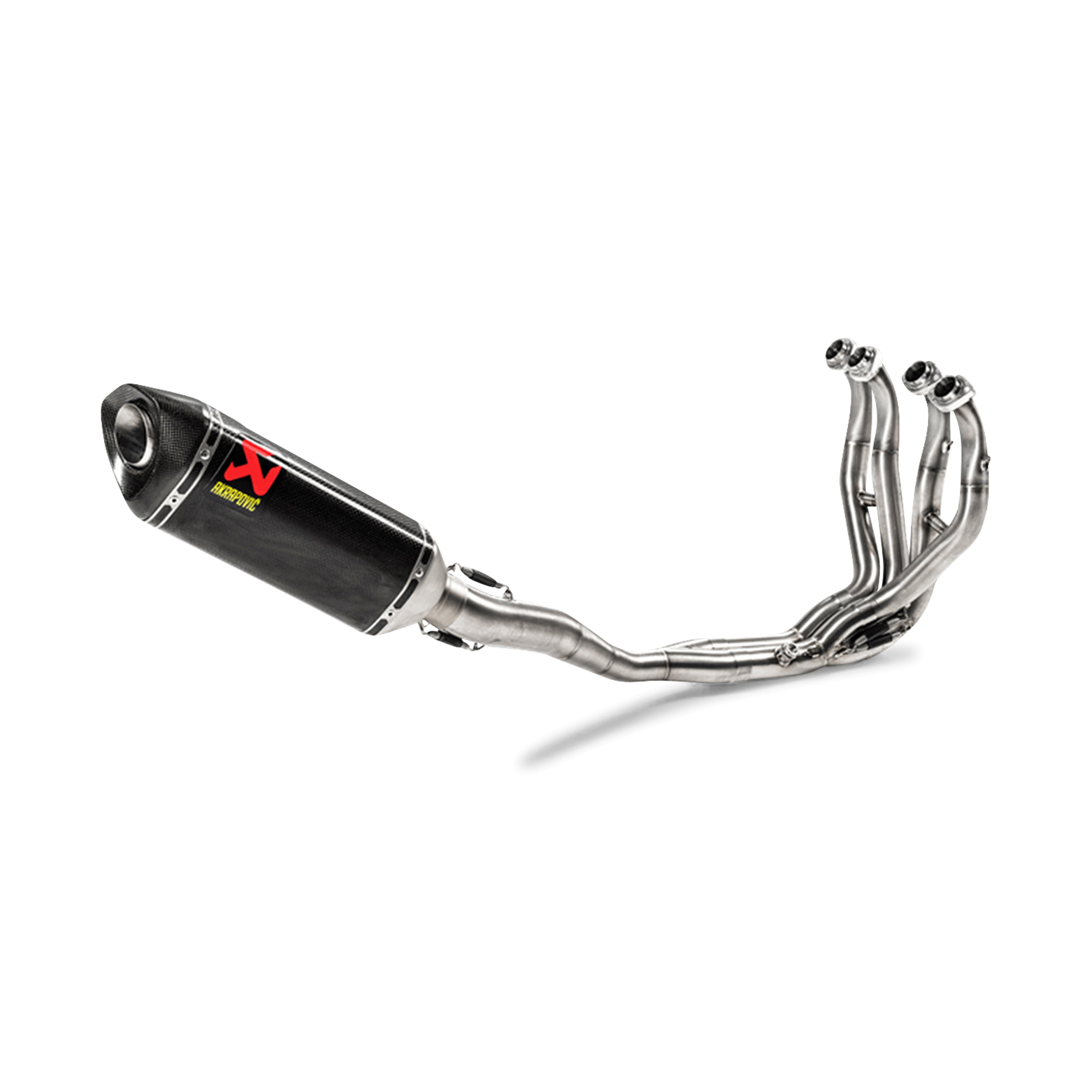 Ligne d'Échappement Complète Akrapovič Racing Fibre de Carbone