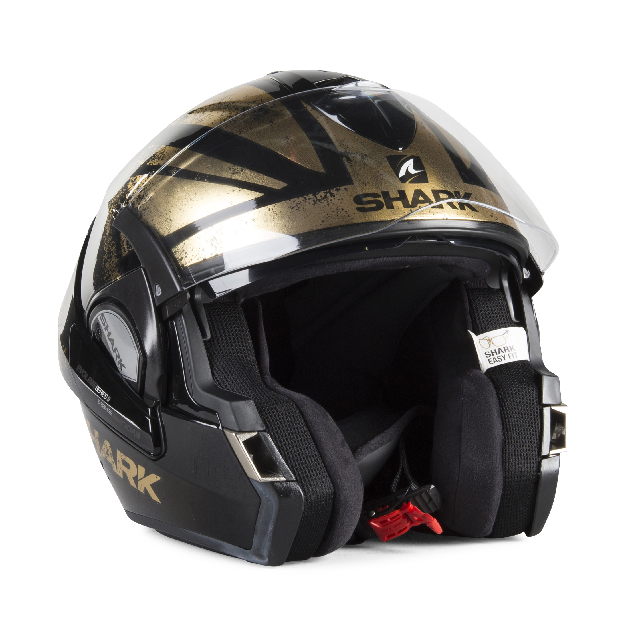 Casco Integrale Shark Evoline 3 Tixer Nero-Oro - Adesso 19% di risparmio -  xlmoto.it