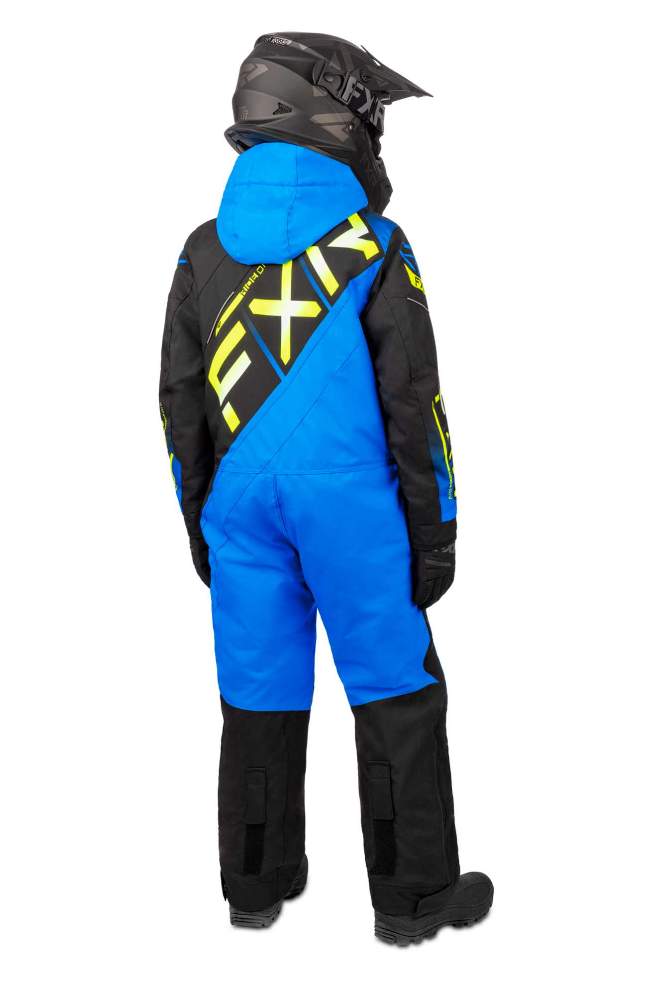 FXR CX Monosuit Youth Camo-Red Fade