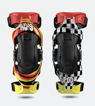 Kniebeschermers POD K4 2.0 AC9 Oranje-Geel