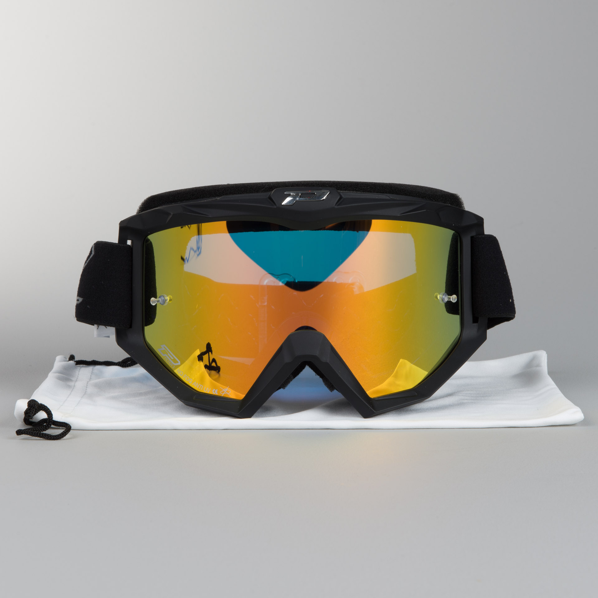 ProGrip 3204 MX Goggle Matte Black/Orange Mirror
