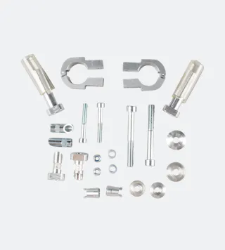Montagesatz Handschutz Konisch Polisport Protaper Silber Ø25-27mm