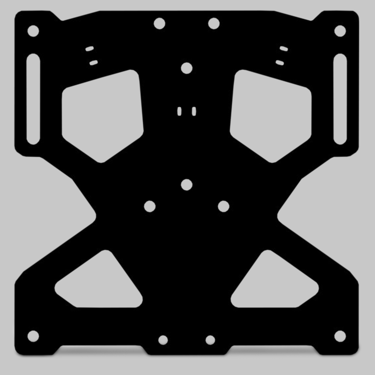 Valter Moto King License Plate Support Black