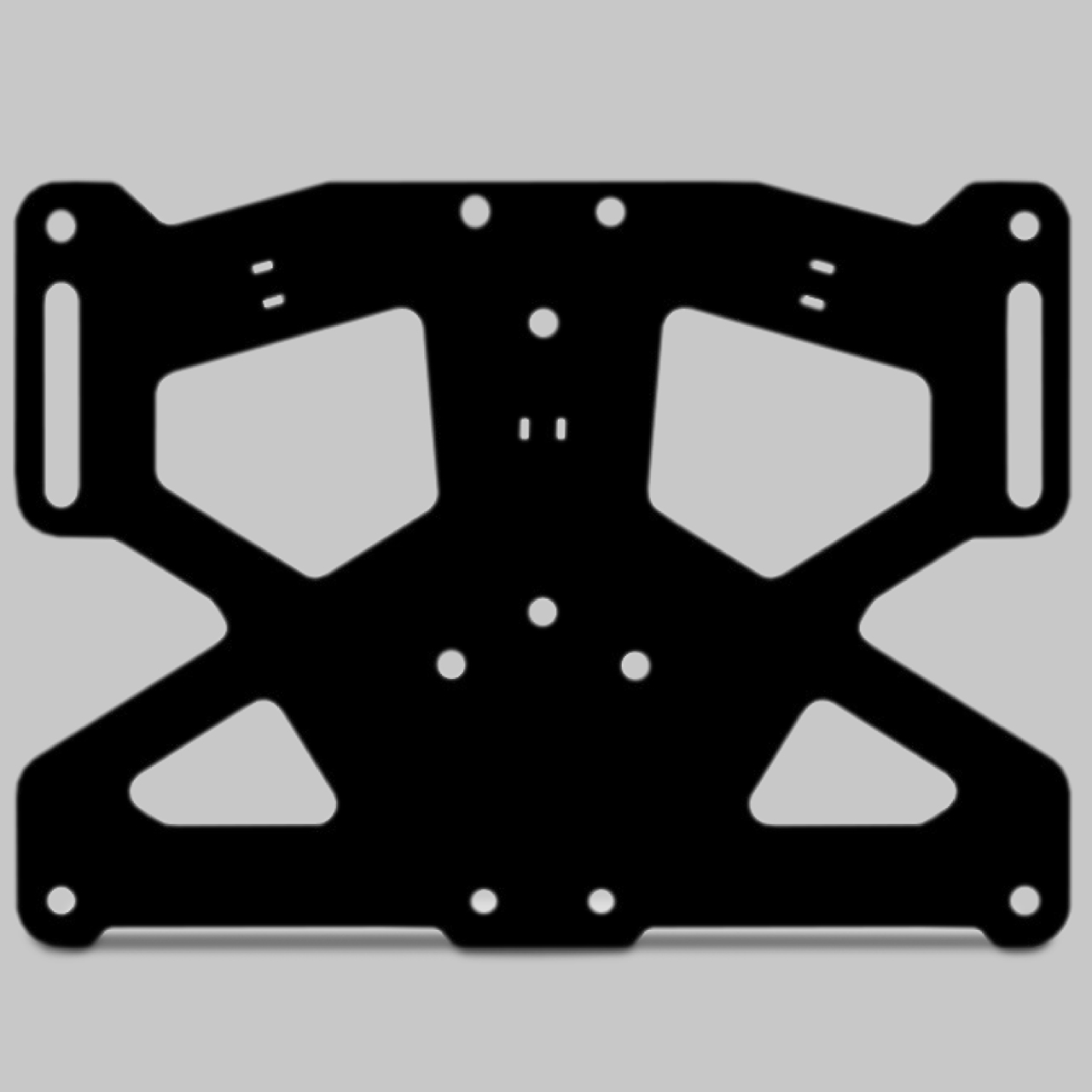 Valter Moto King License Plate Support Black