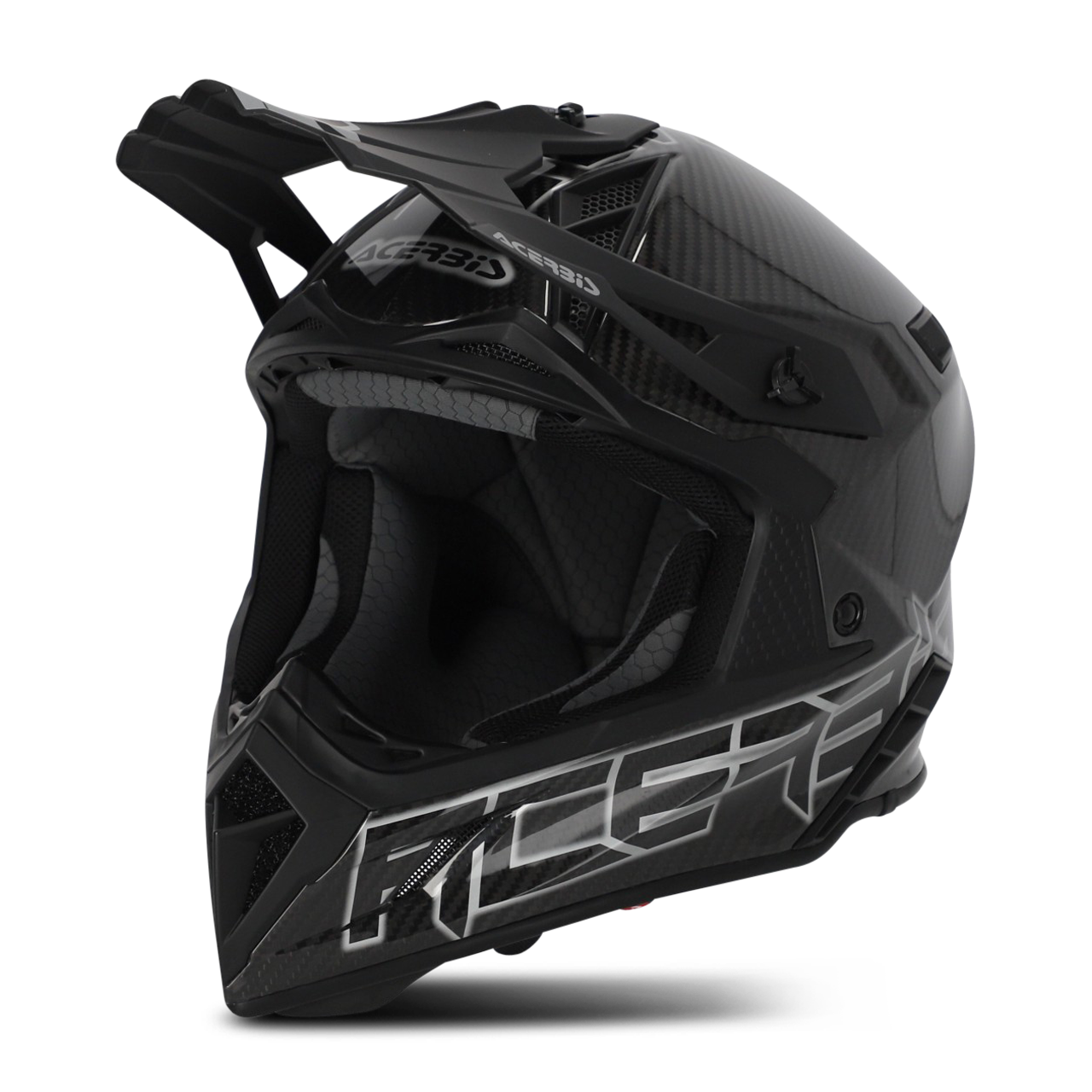 Фото - Мотошолом ACERBIS Kask Cross  Steel Carbon Czarno-Szary M 0025047.319.064 