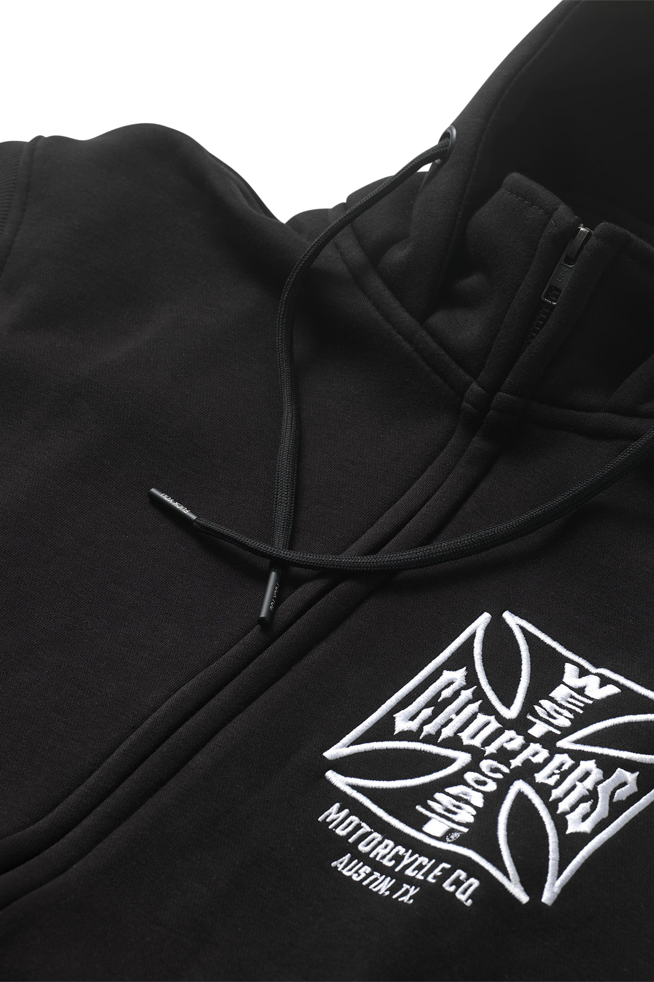 West Coast Choppers OG ATX Sleeveless Zip Hoodie