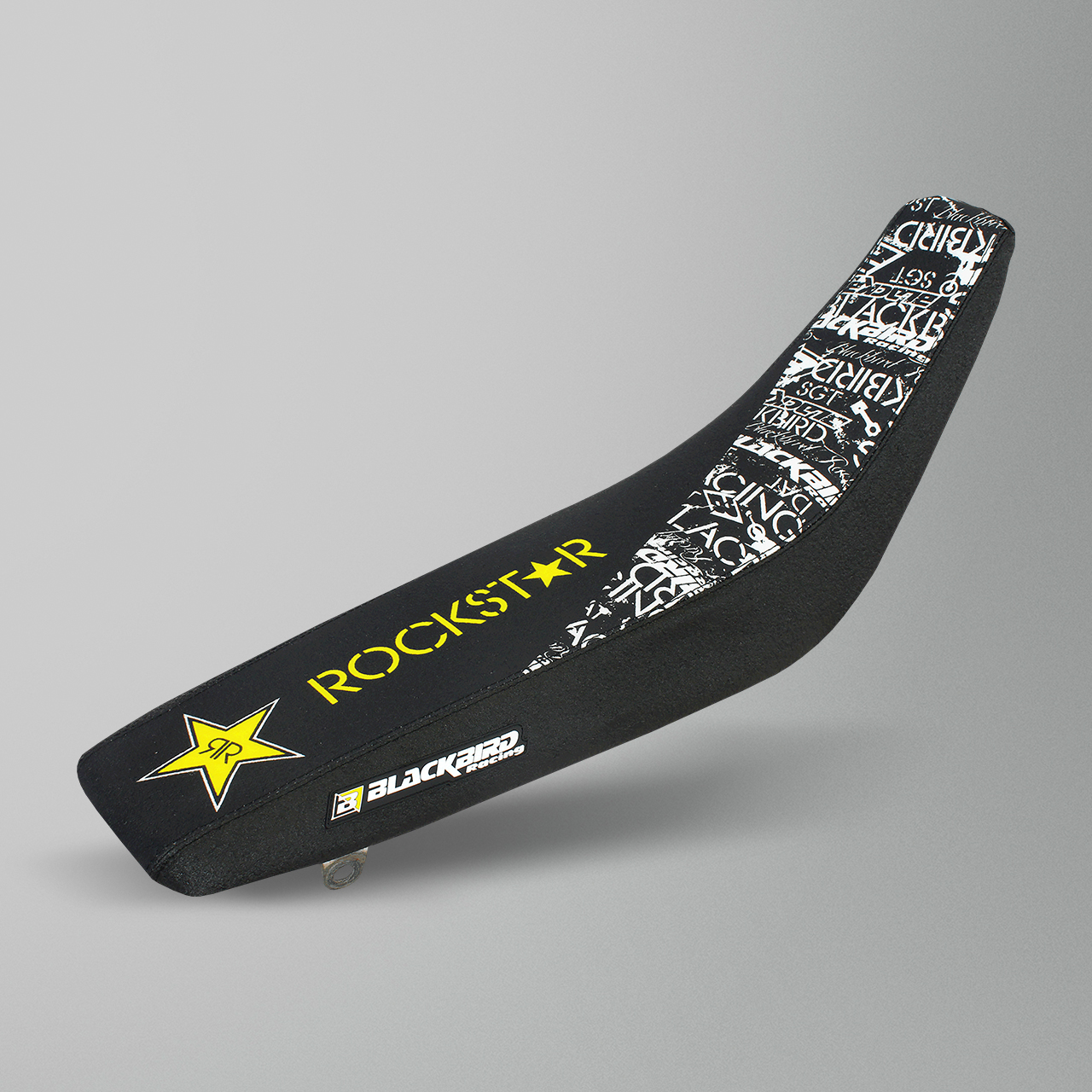 Blackbird Rockstar Energy Complete Decal Kit with Seat Cover Blue-Black-Yellow