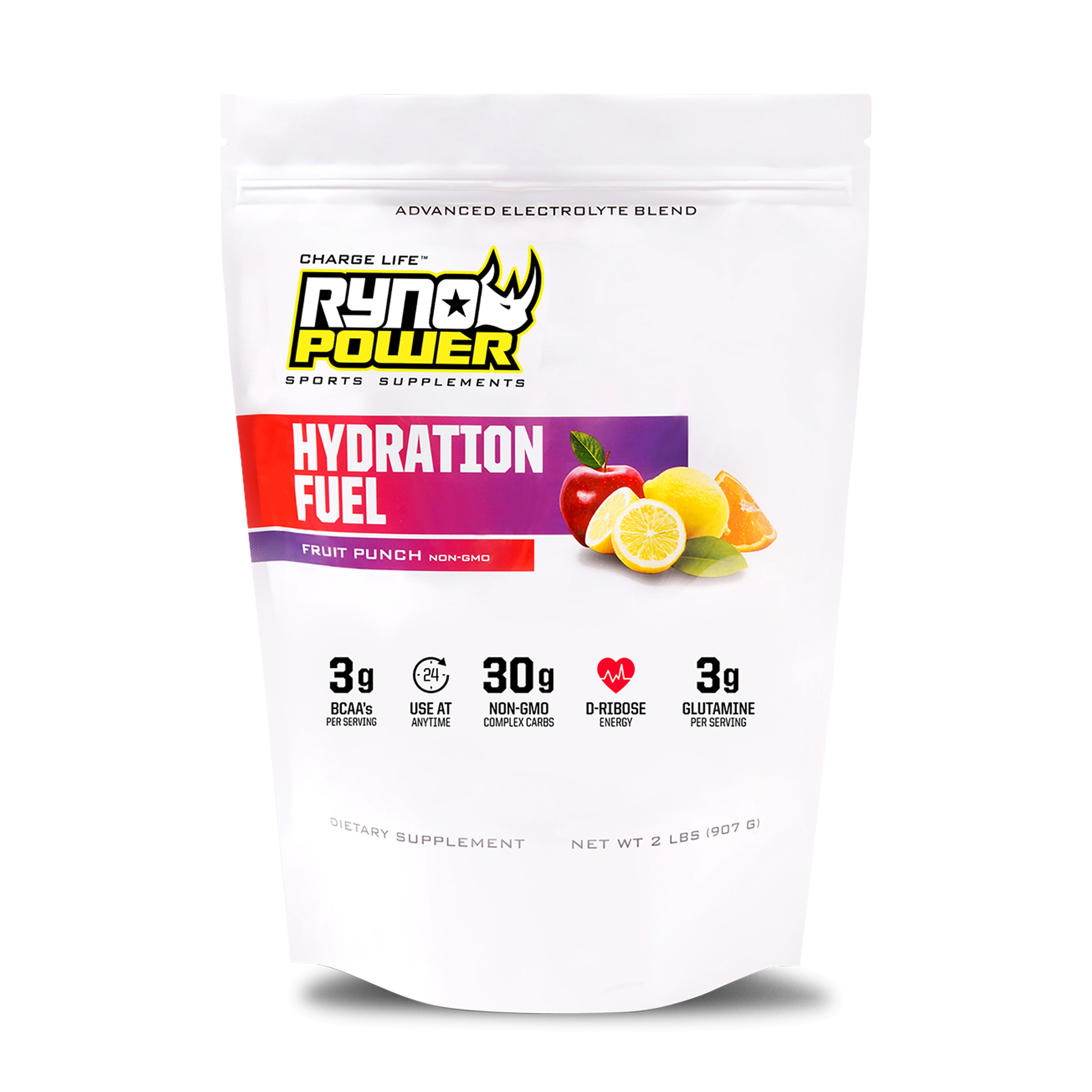 Combustible de Hidratación Ryno Power Ponche de Frutas 907 g
