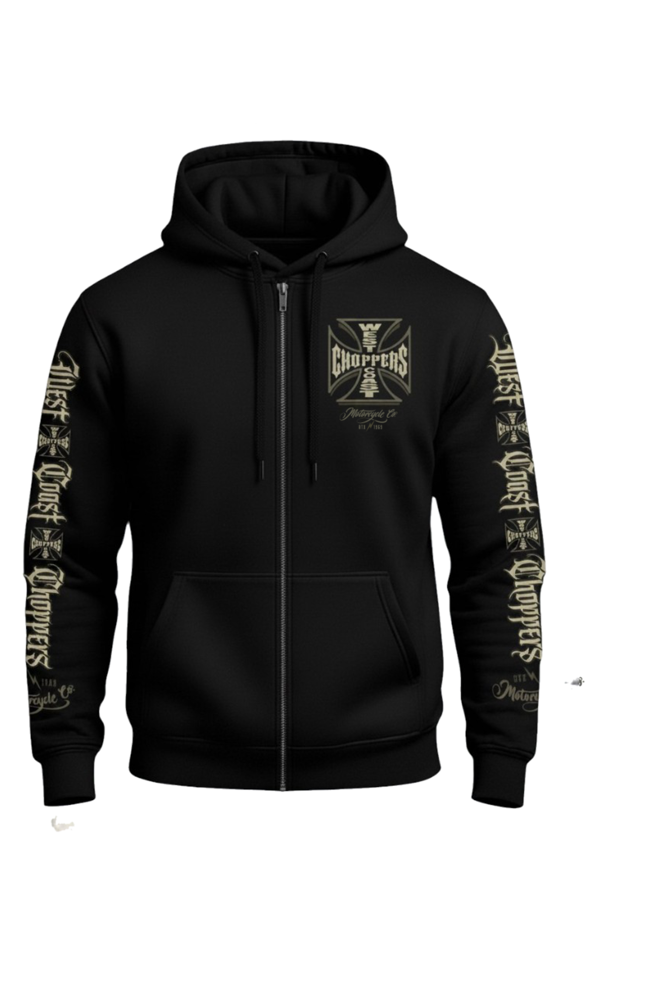 West Coast Choppers Gangscript Zip Hoodie