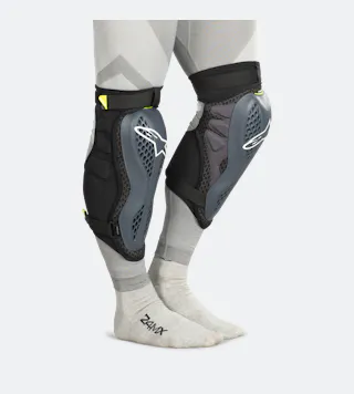 Knæbeskyttere Alpinestars Sequence, Antracit/Neongul
