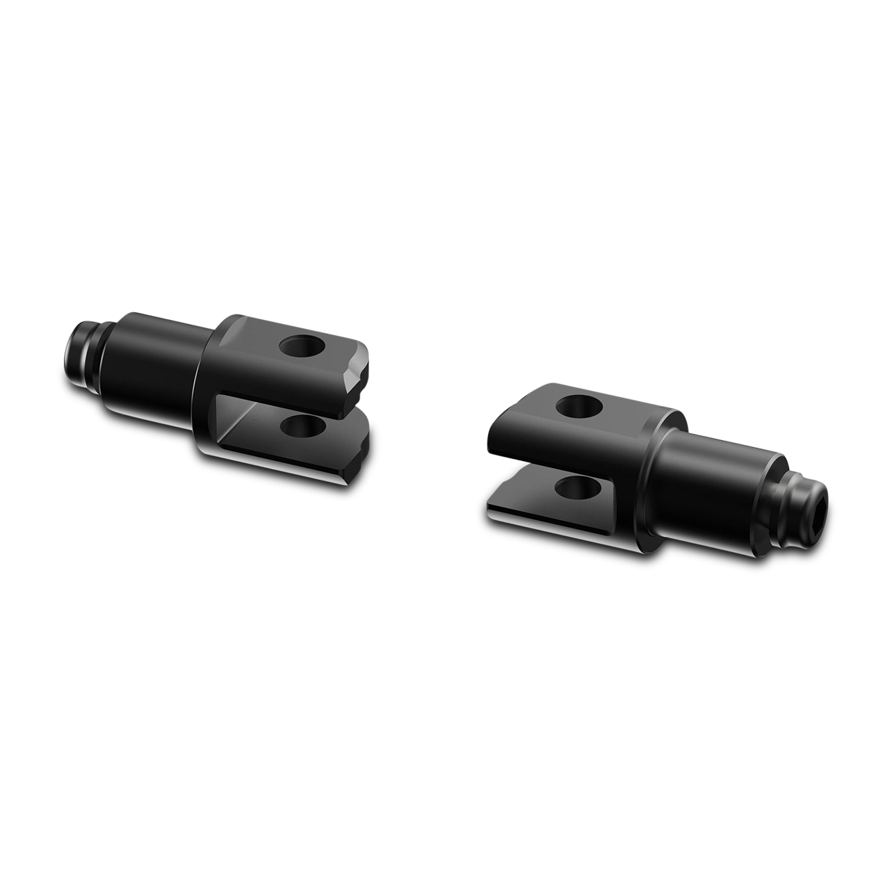Montageset voor Voetsteunen Rizoma Zwart 18 mm