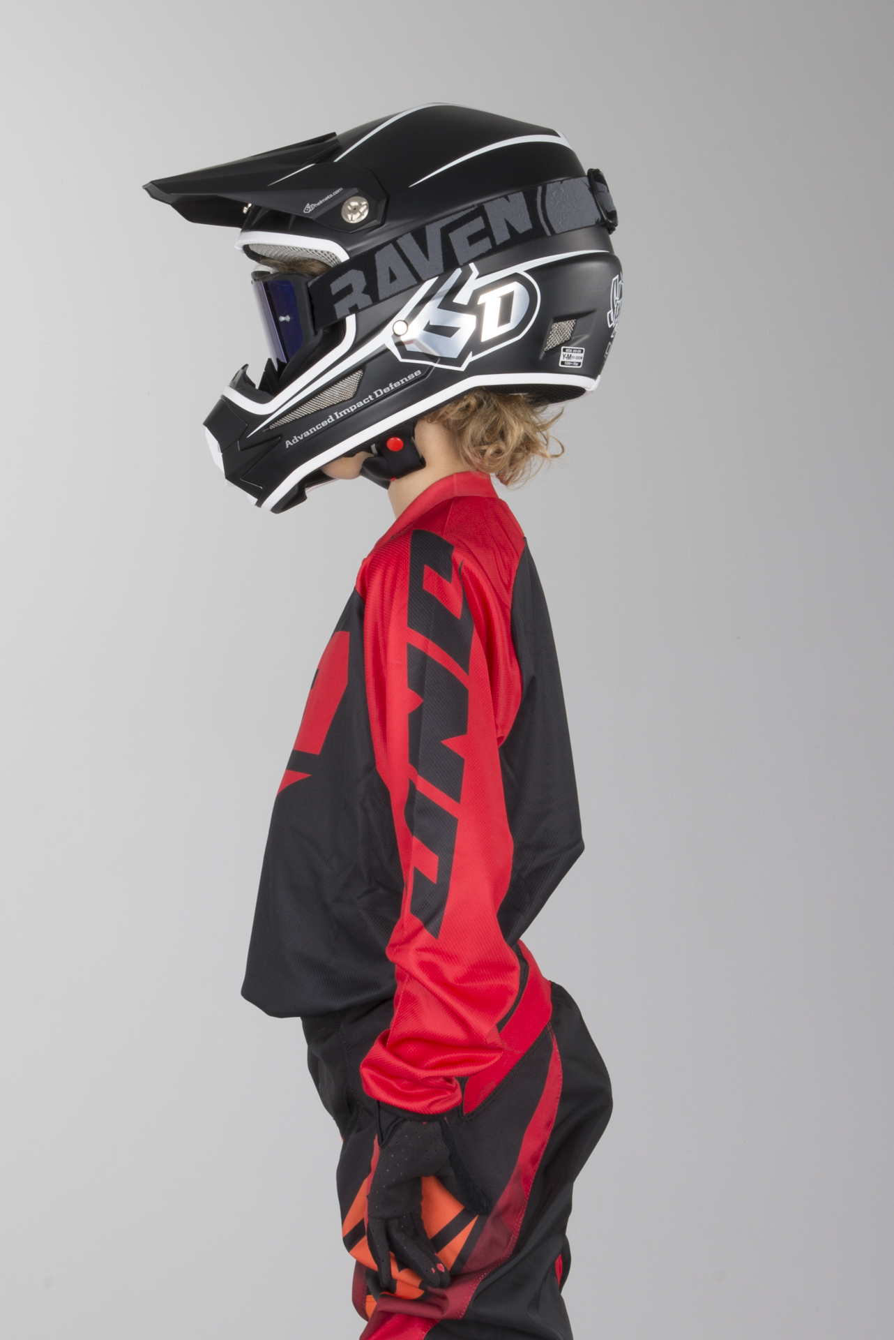 red motocross jersey