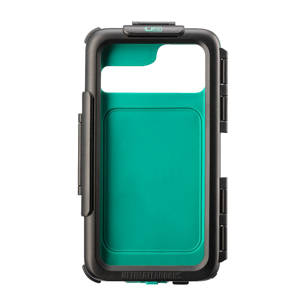 Ultimateaddons Universal XL Sized Waterdicht Telefoonhoes Zwart-Groen