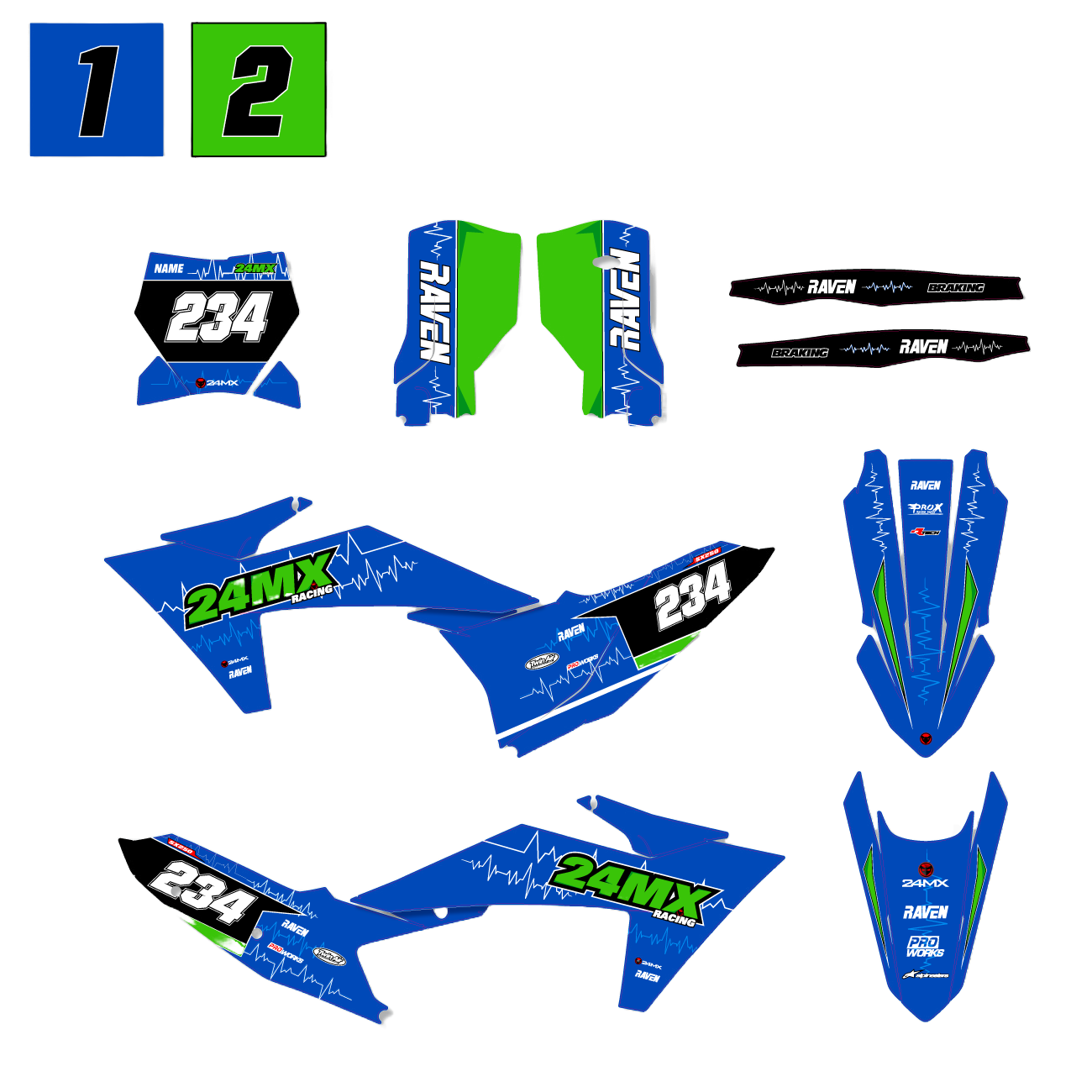 Stickerset 24MX Holo Shortcircuit Gepersonaliseerd