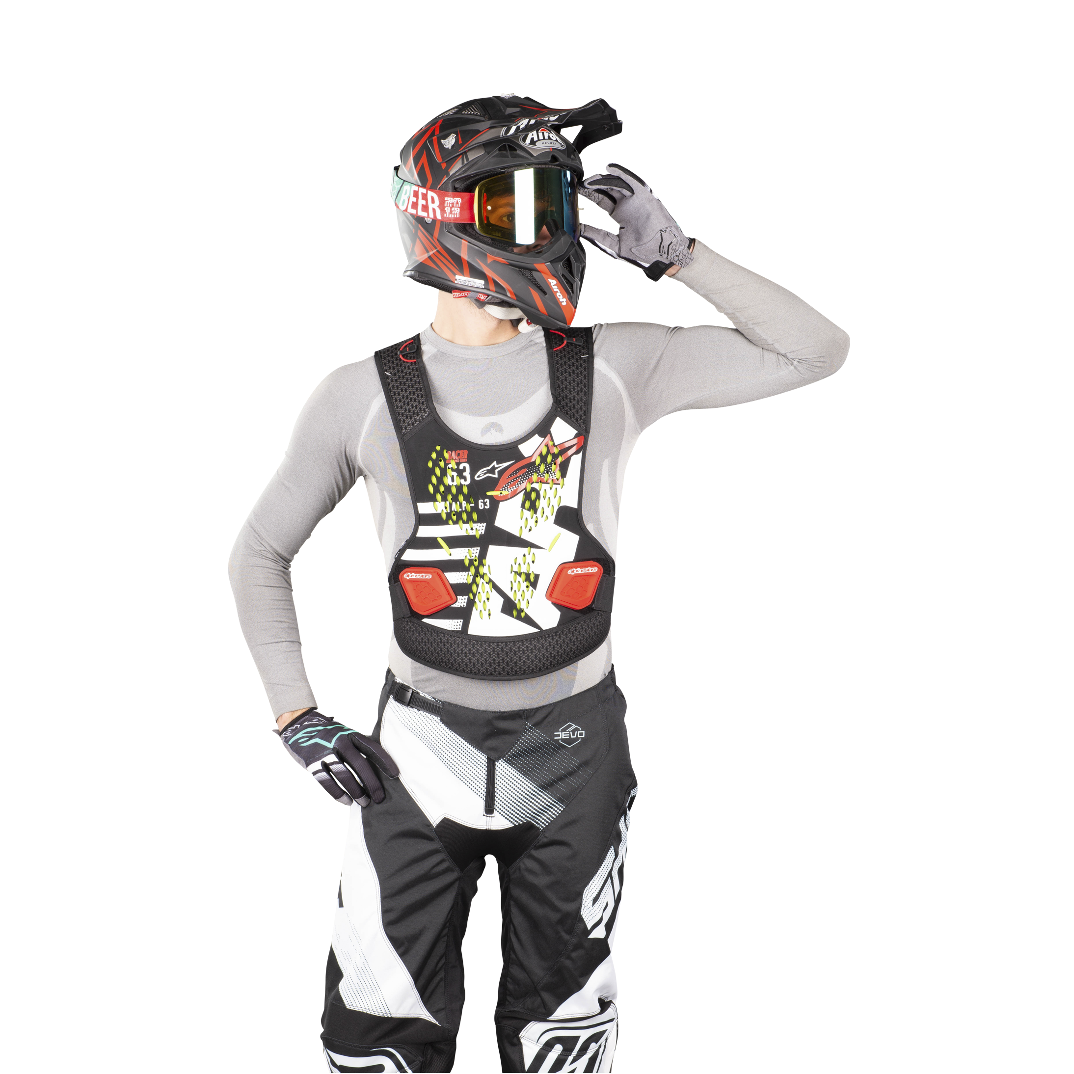 Alpinestars Sequence Chest Protector Black White Red Buy Now Get 5 Off 24mx Com