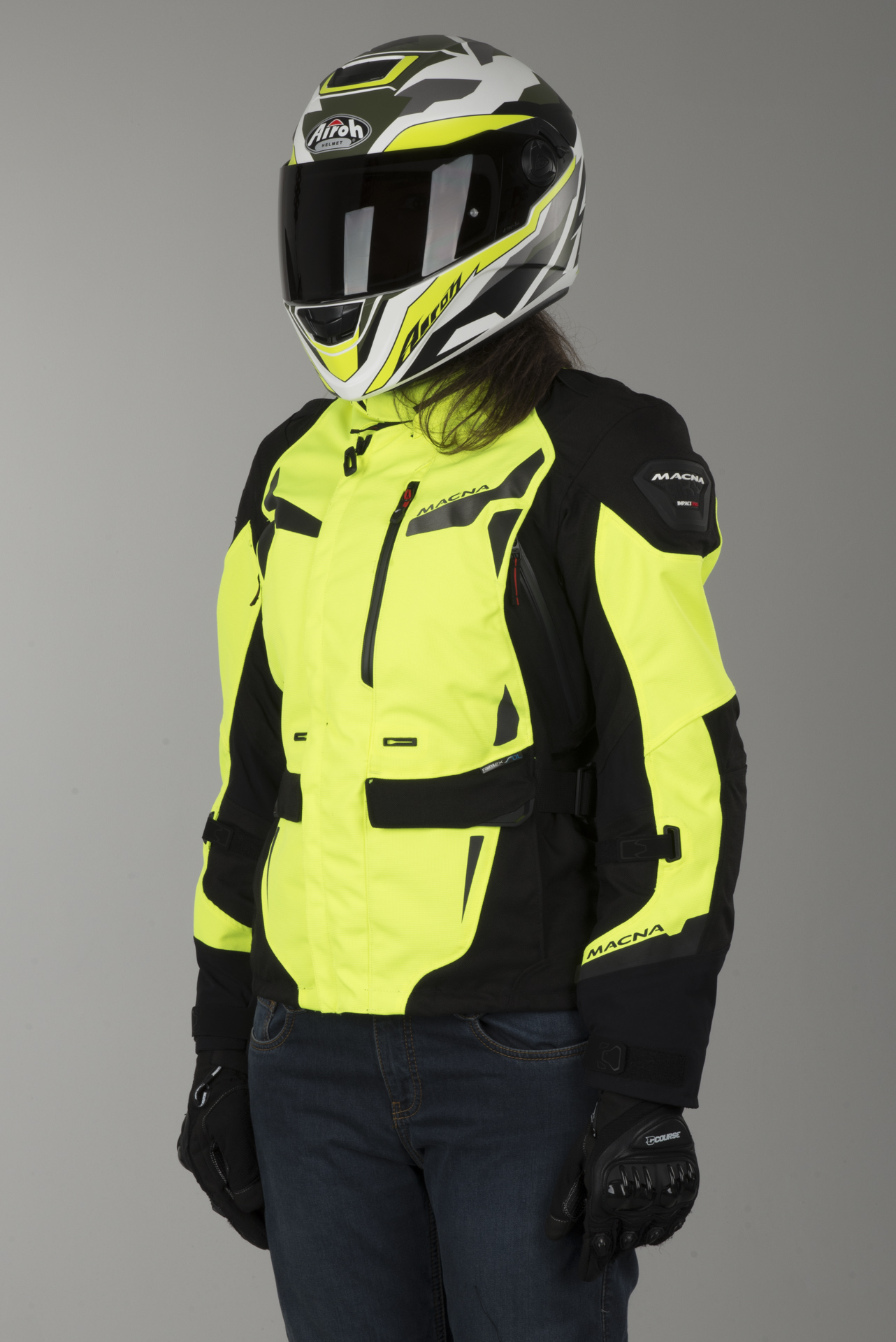 MC jakke Macna Impact Pro Dame Fluo Nå 10% Du sparer MC jakke Macna Impact Pro Dame Fluo Nå 10% Du sparer