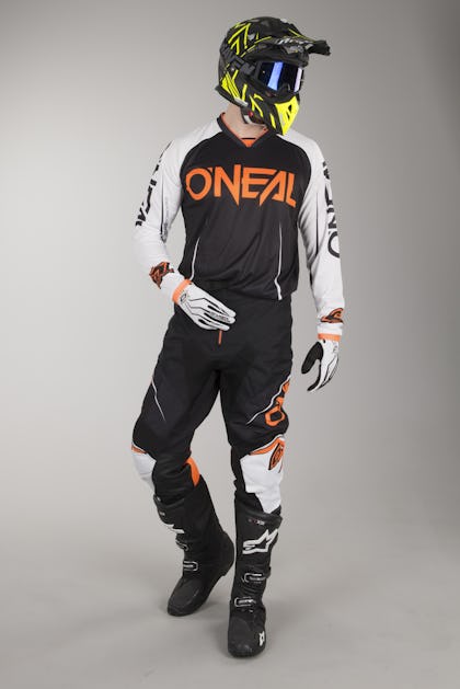O Neal Mayhem Lite Blocker Mx Clothing Kit Black White Orange Dirt Cheap Price 24mx Com