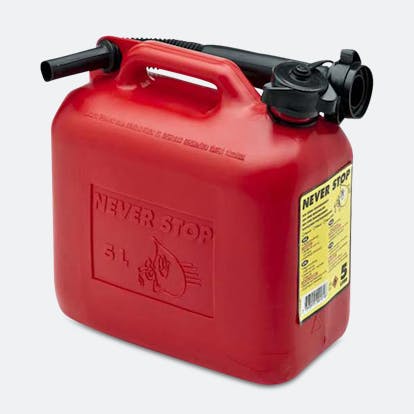 Benzinkanister inkl. flexiblem Auslaufrohr (5 Liter) rot – PP passion parts  AG