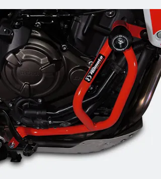 Barras de Proteção Inferiores RDMOTO Vermelhas