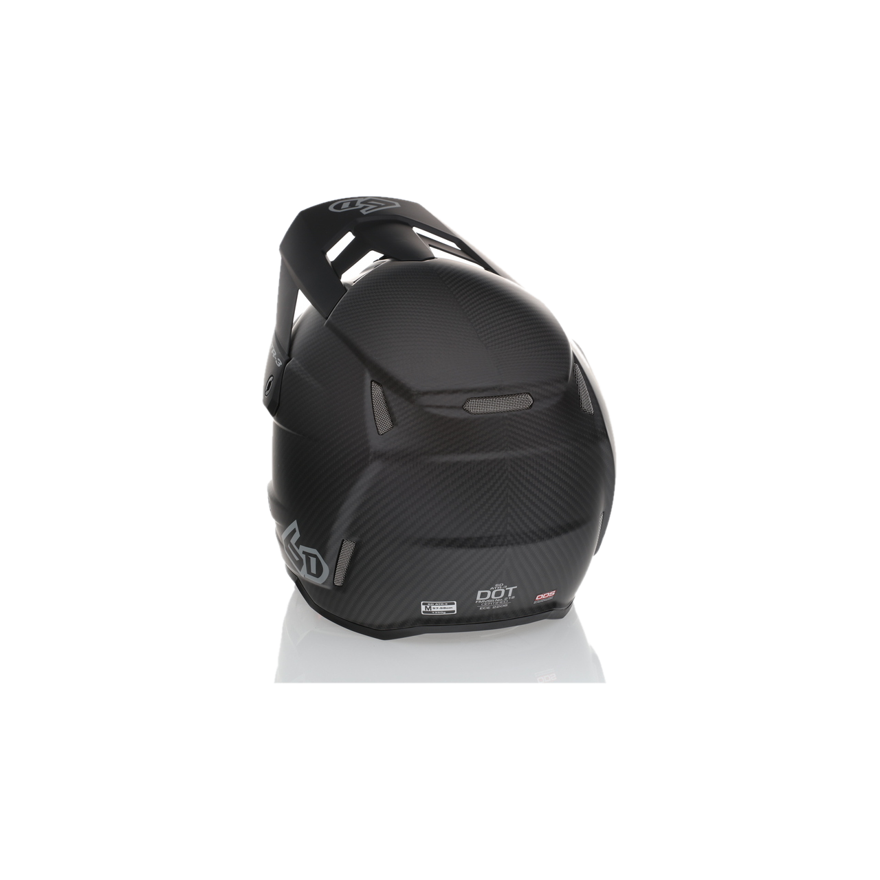 Casco MX 6D ATR-3 Solid FIM