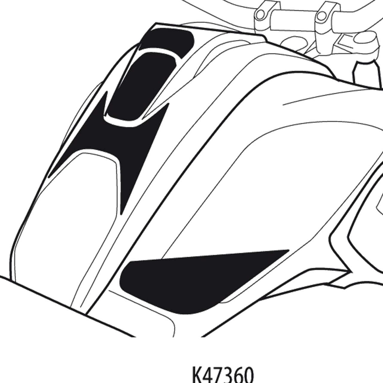 Uniracing Real carbon Fiber Tank Pad Kit Real Carbon