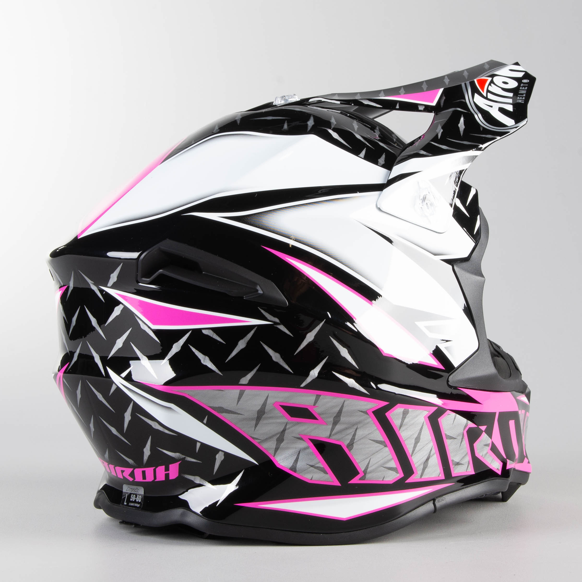 New 2018 Airoh Twist Freedom Iron Pink Helmet Motocross Enduro 