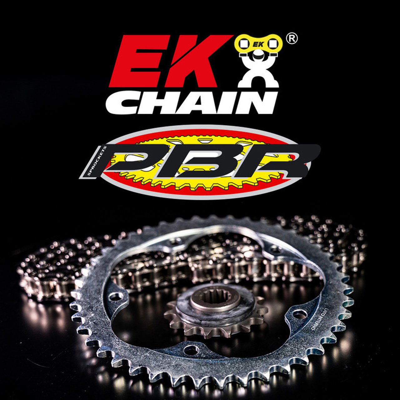 EK/PBR Chain kit 530 SRX2 Steel Standard Rear Sprocket