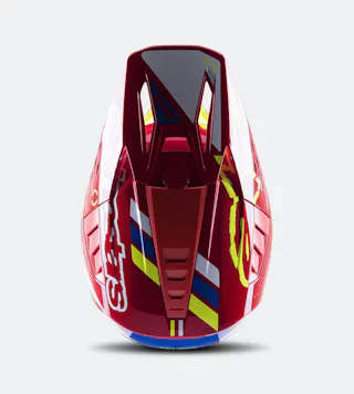 Visera Alpinestars SM5 -Action-Blanco-Amarillo