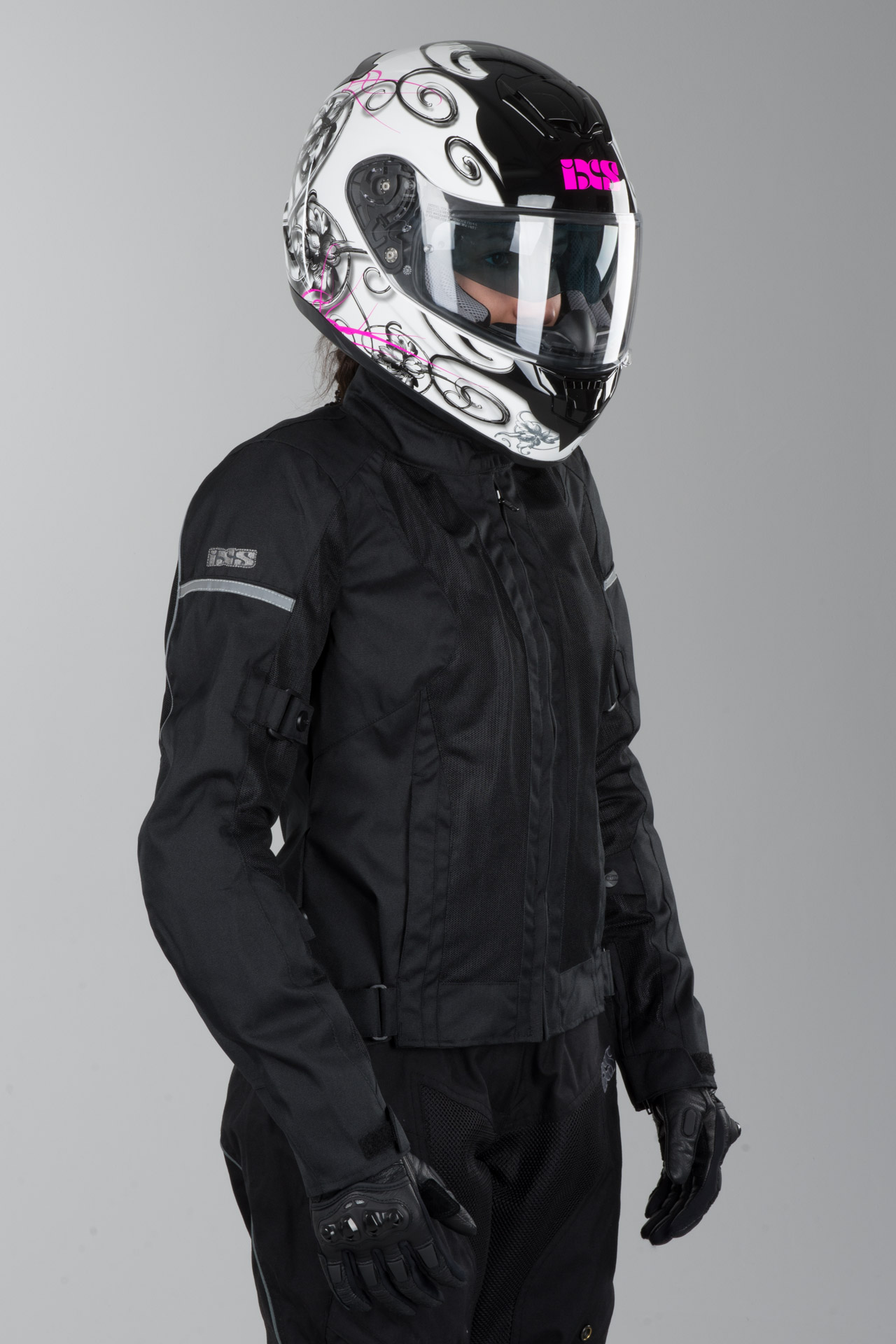 Jacke IXS Alva Schwarz Damen Jetzt 53% Ersparnis iXS Alva Motorradjacke (Damen schwarz) iXS