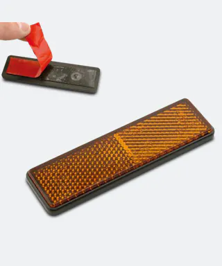 Reflector V-Parts 91x21 Rechthoekig Oranje