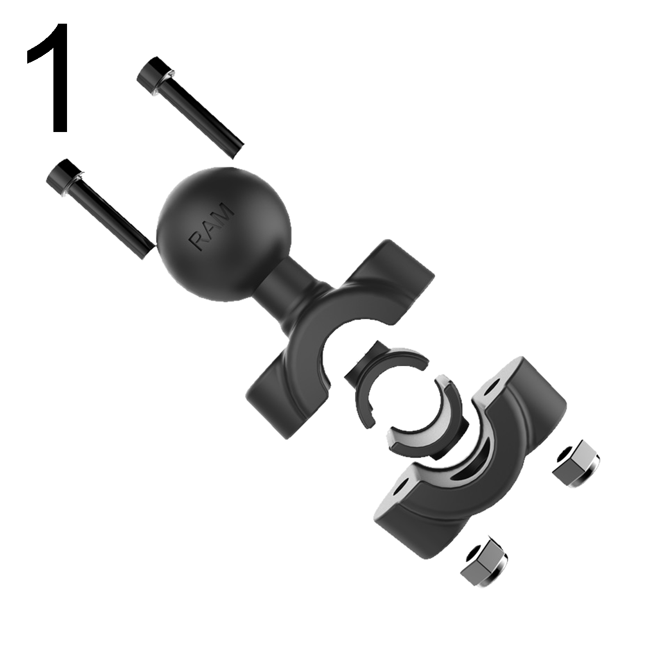 Ohjaustangon/Putken Kiinnike RAM® Mounts Torque™