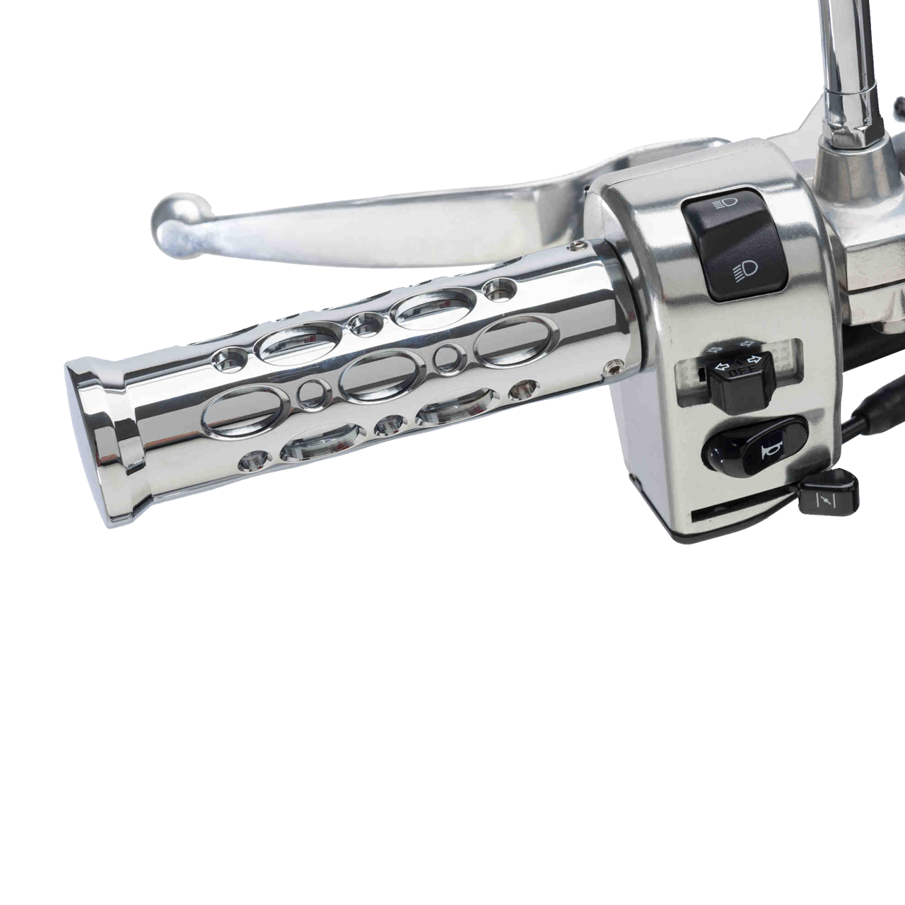 CustomAcces Raptor Grips Chrome 139x22mm