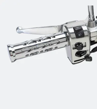 Punhos CustomAcces Raptor 139x22 mm Cromados