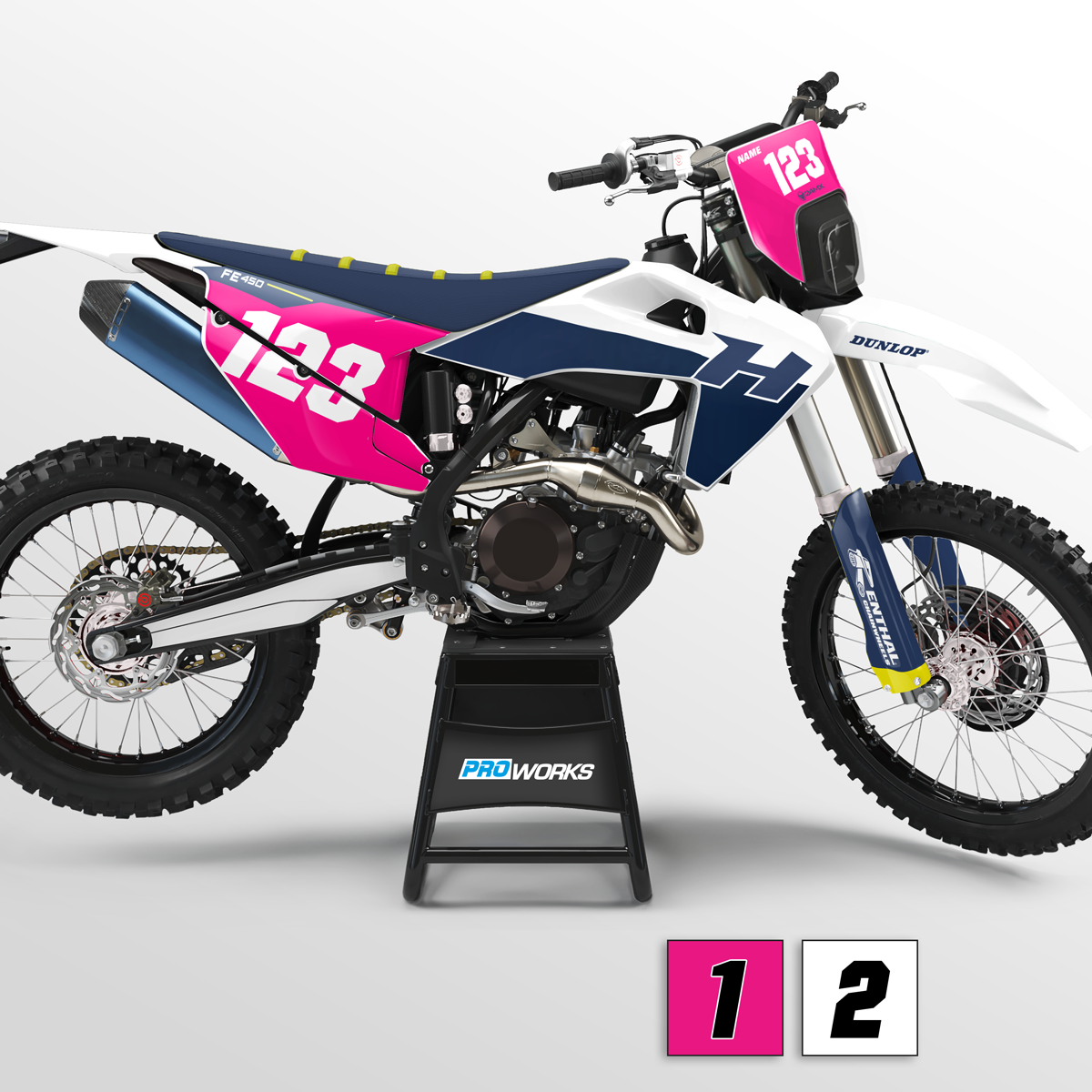 Stickerset 24MX FE 2021 met Naam & Nummer