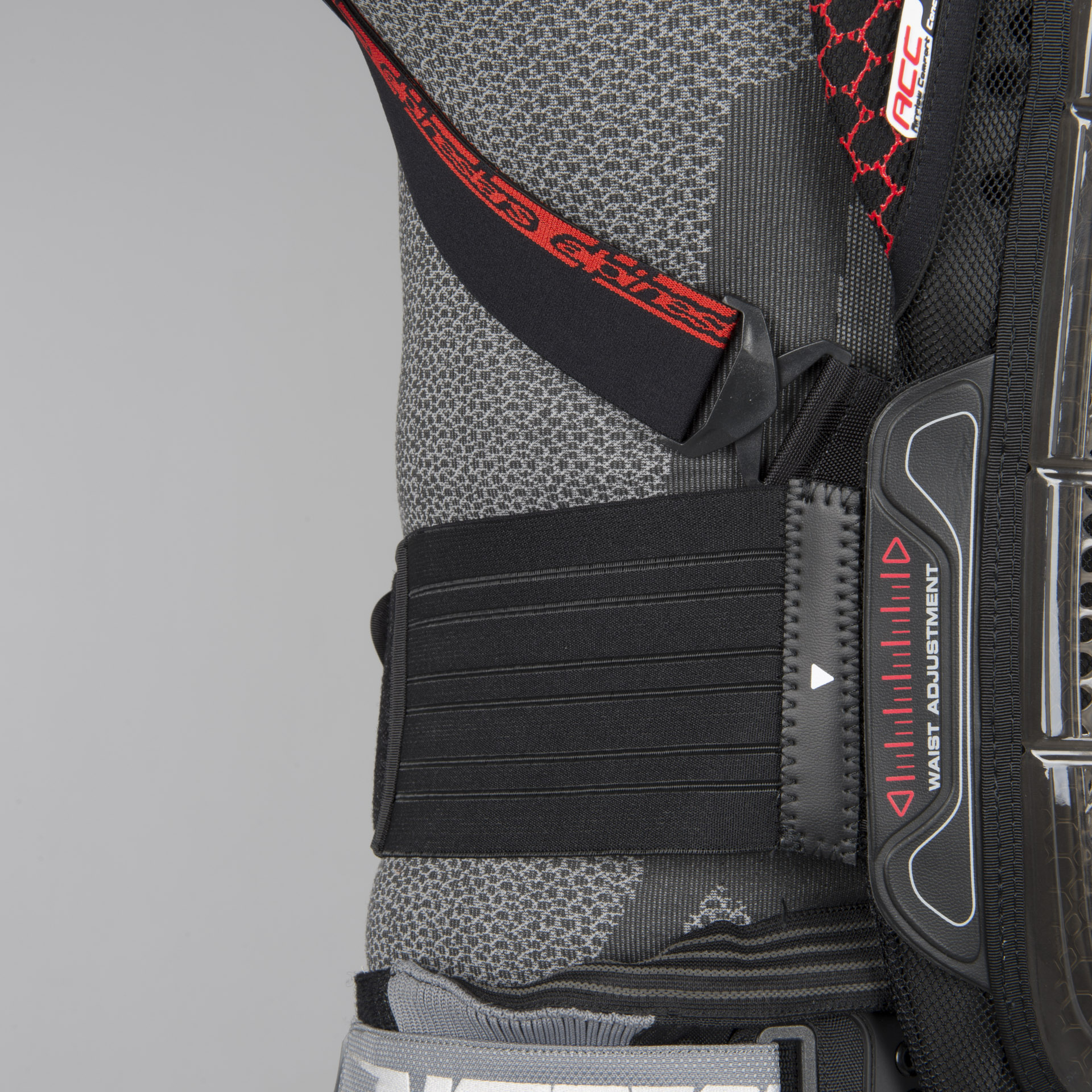 Espaldera Alpinestars Nucleon KR-1 Ahumado-Negro-Rojo