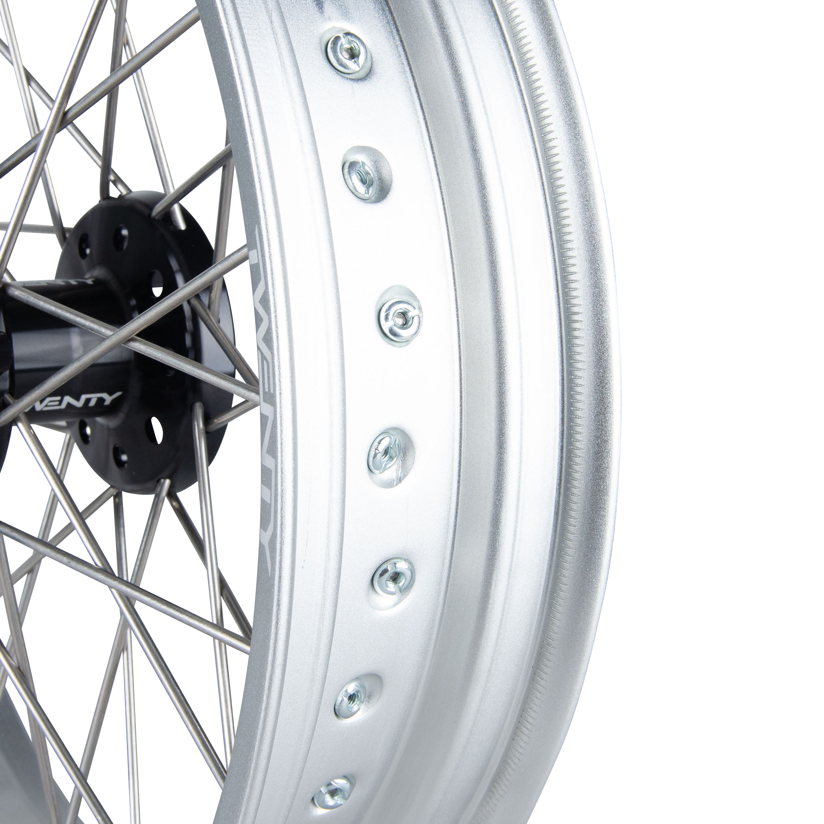 Velg Voorwiel Twenty Supermotard Zilver-Zwart 17"
