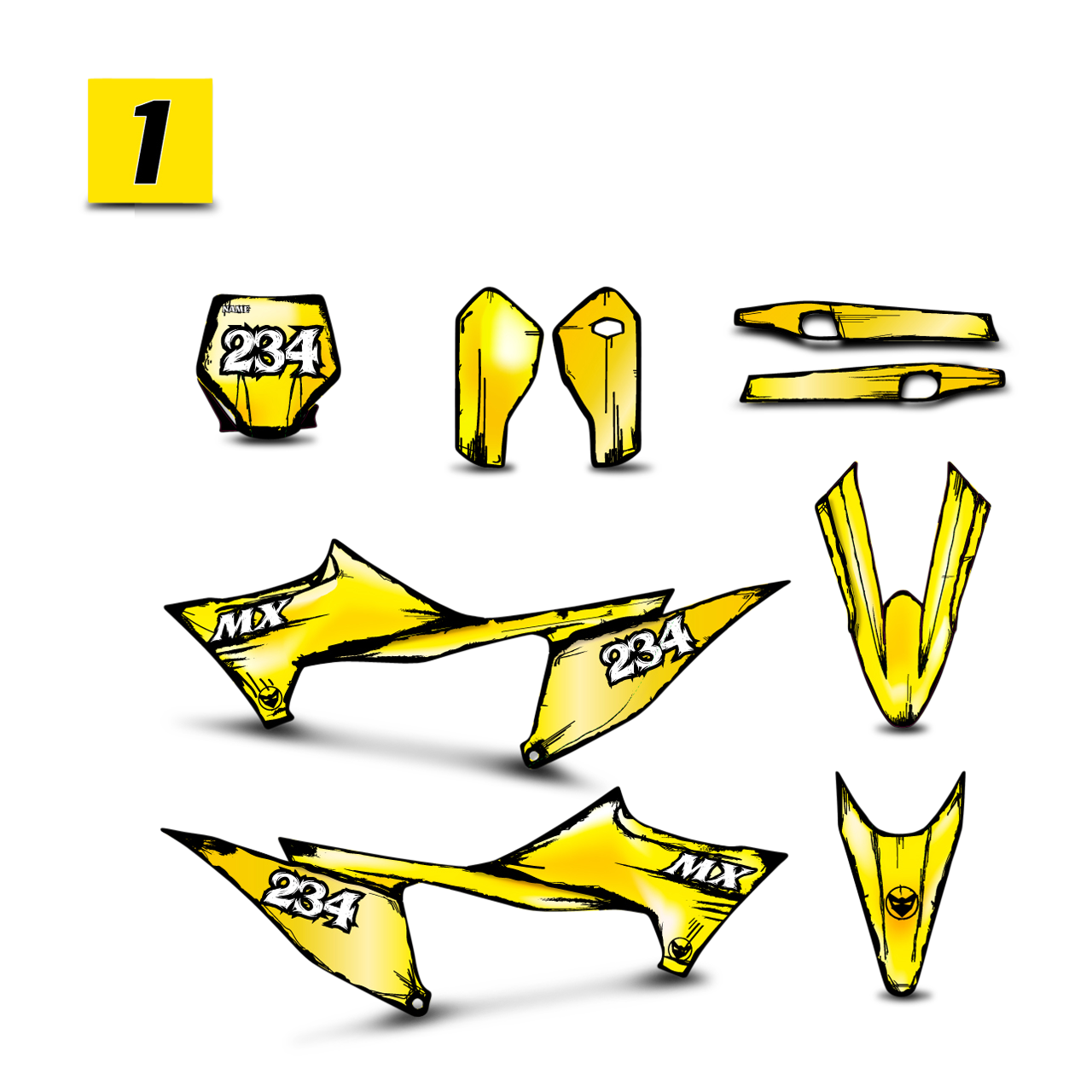 24MX Stark Cartoonpaint Decal Kit