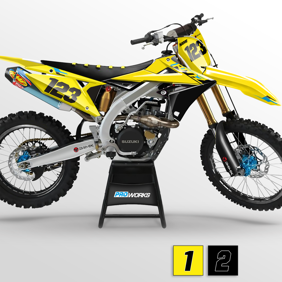 24MX 2021 Decal Kit with Name & Number