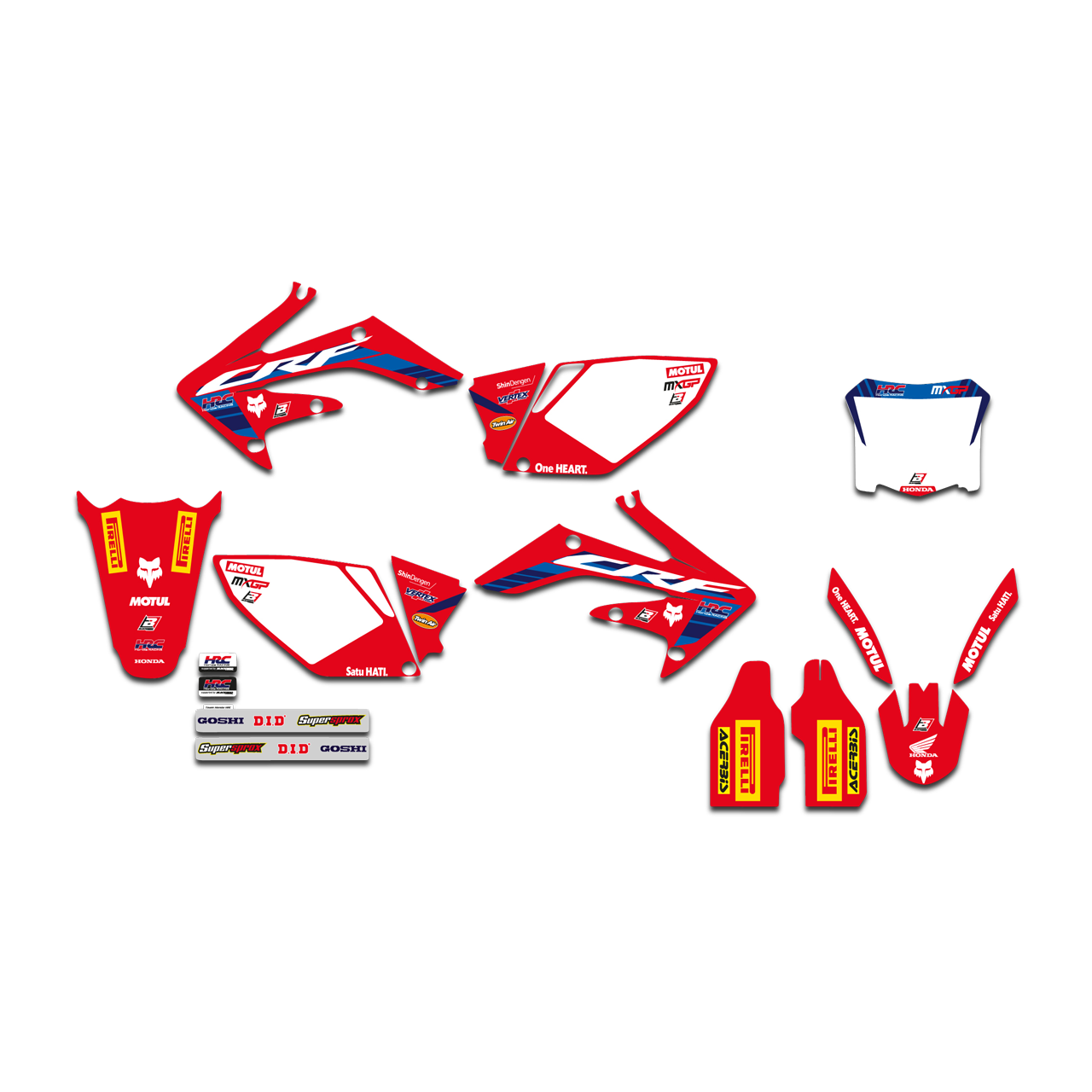 Kit Autocollants Blackbird Replica + Selle