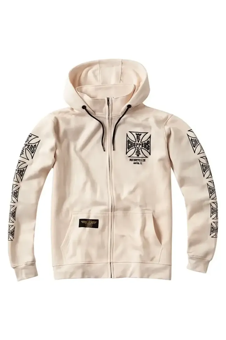 Hoodie met Rits West Coast Choppers Dominator