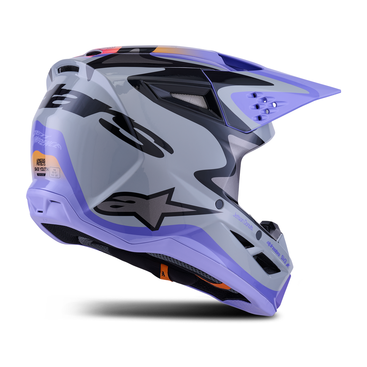 プロスターズエリート シュマイケル&マルディーニです！ SM3 Jettson - Gray MX Helmet | Alpinestars®
