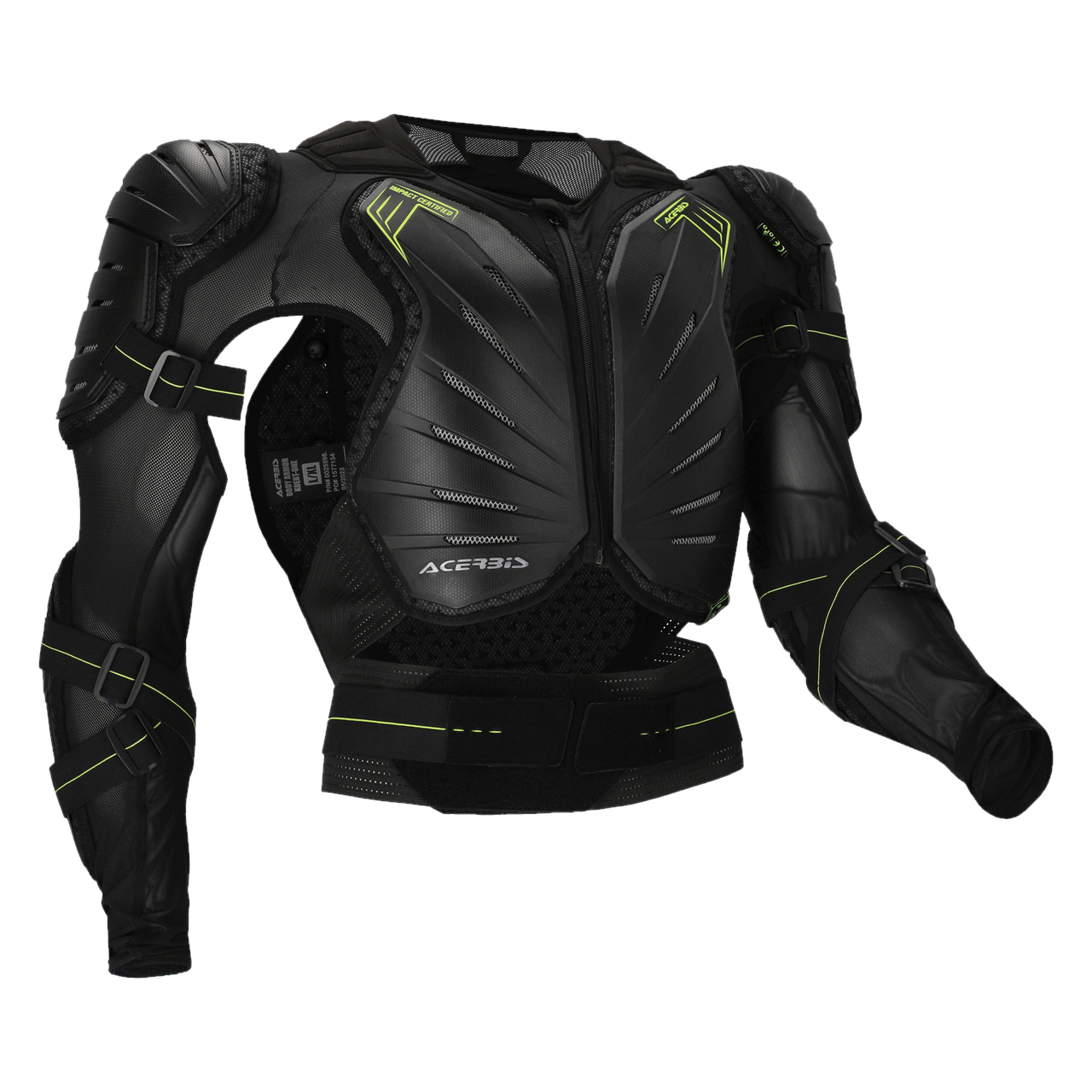 Body-Pantser Acerbis Koert-One Zwart/Geel