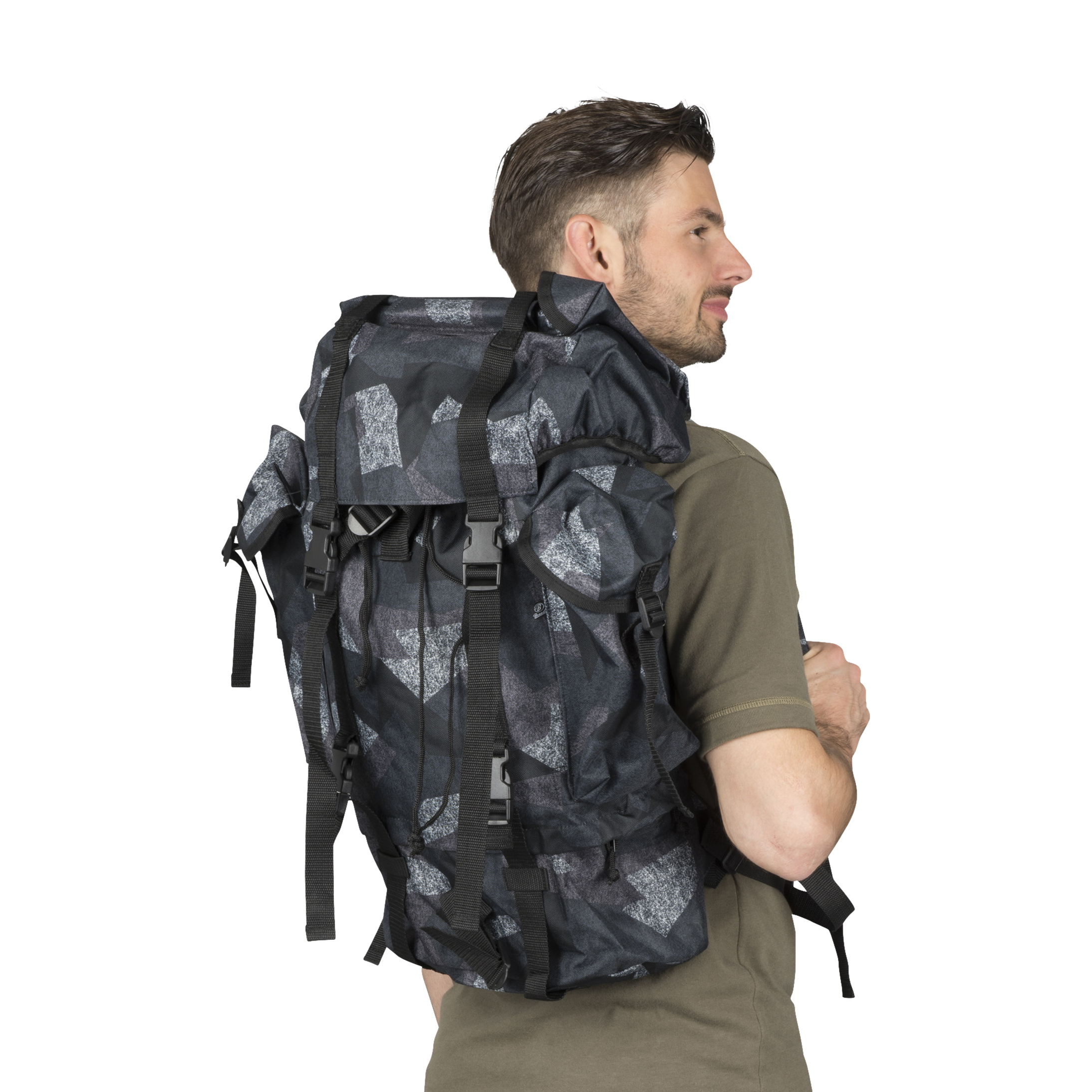 Brandit Nylon Backpack - Night Camo 65L - Now 17% Savings 
