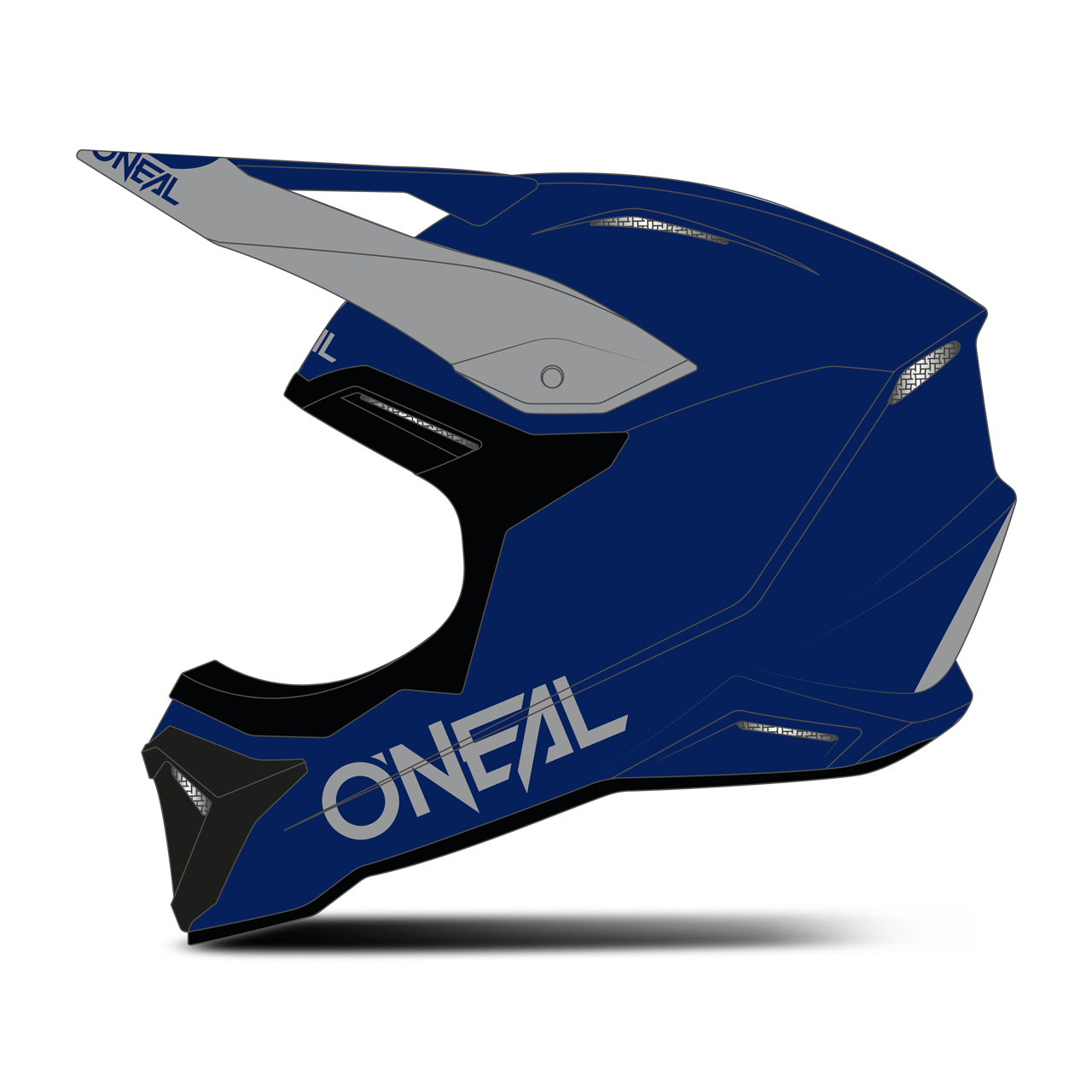 Casco de Cross O'Neal 1SRS Solid