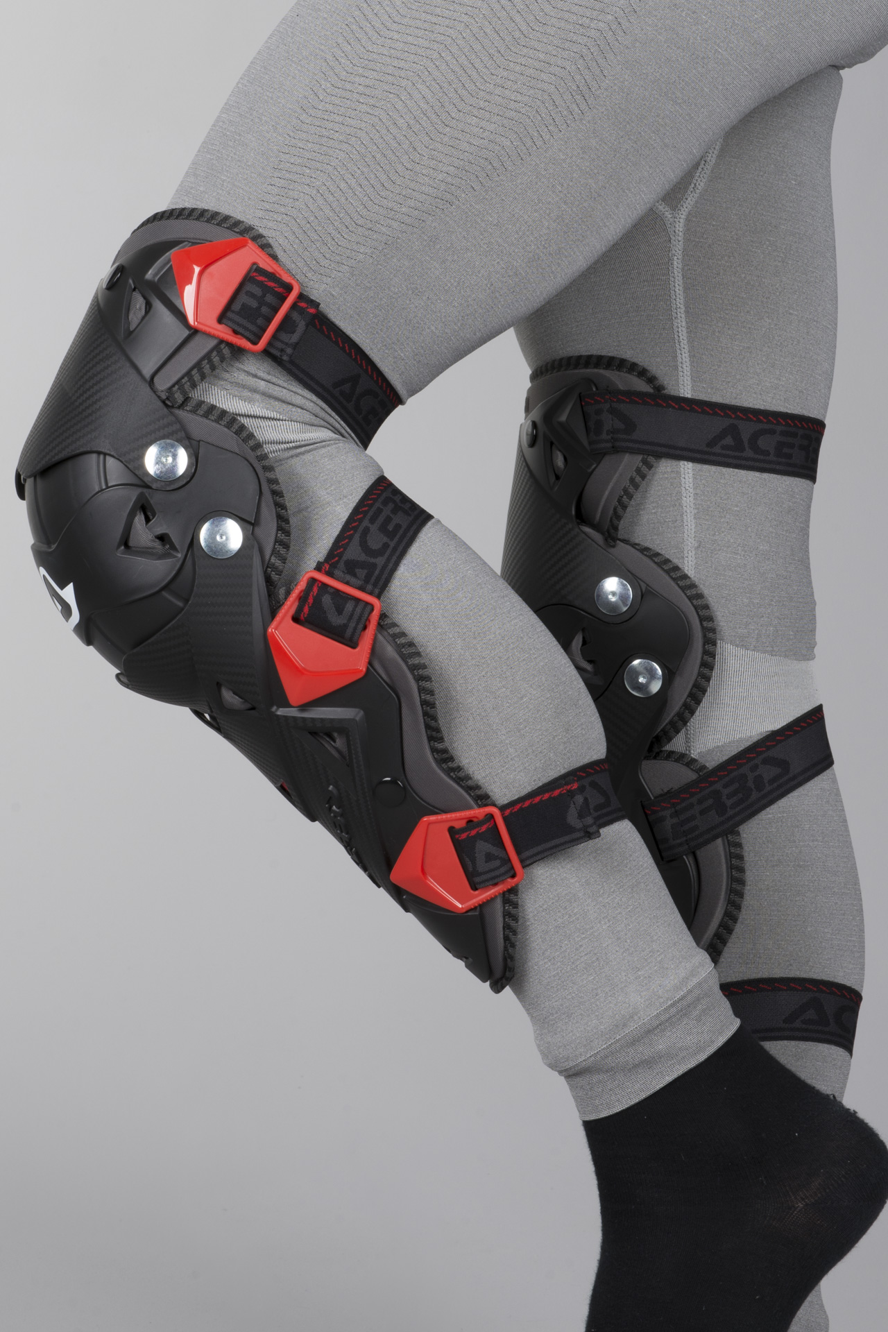 Genouillères enfant Acerbis Impact EVO 3.0 - Noir Rouge TU