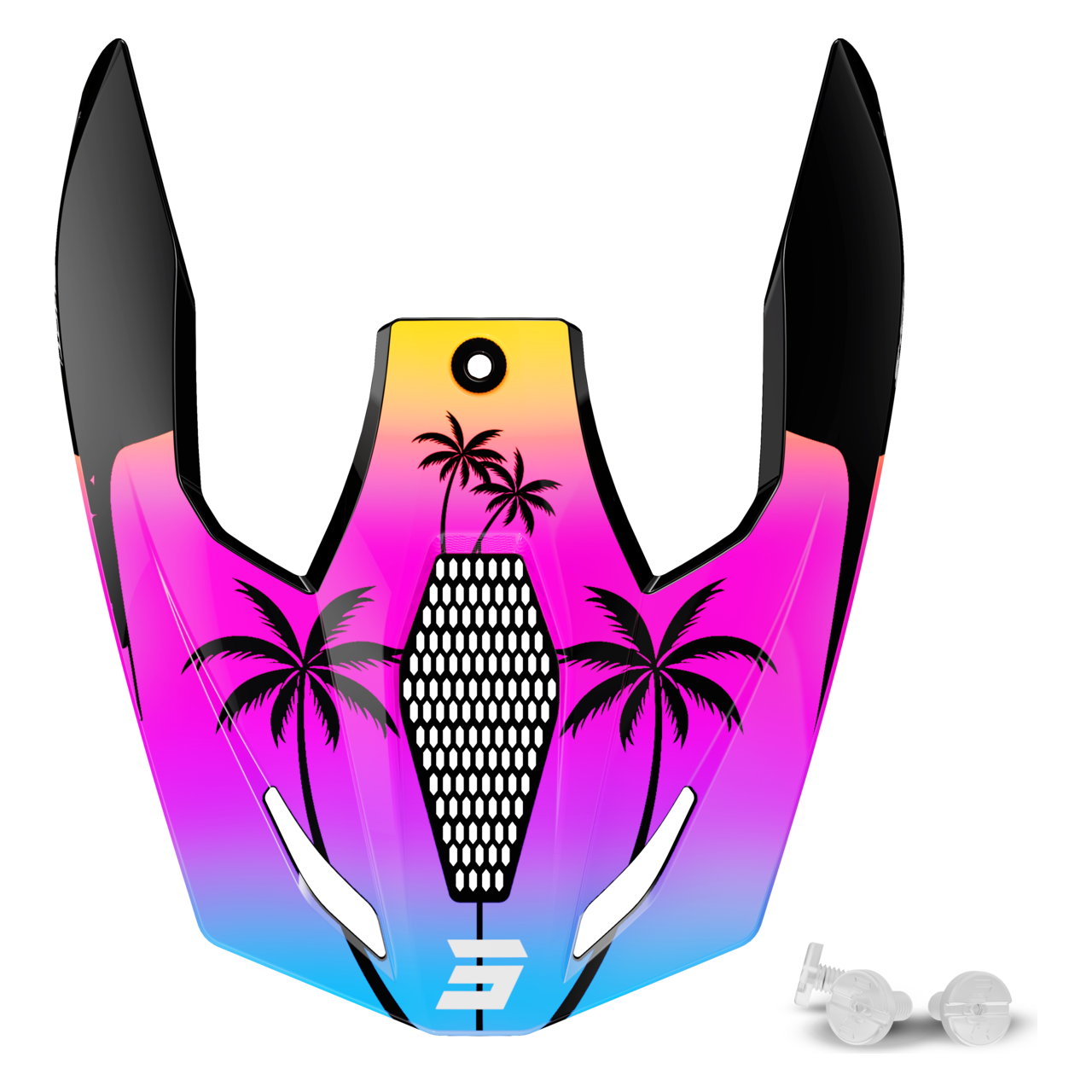 Shot Race Gear Furious Miami Youth Helmet Peak